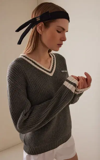 Miu Miu Velvet Headband | Thumbnail 2 Miu Miu Velvet Headband | Thumbnail 2