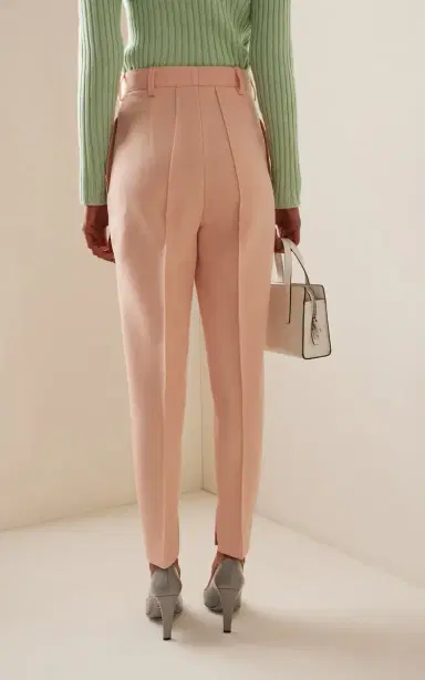 Prada High-Rise Stretch-Natté Wool Slim Pants | Thumbnail 4 Prada High-Rise Stretch-Natté Wool Slim Pants | Thumbnail 4