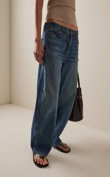 NILI LOTAN Tribeca Stretch Mid-Rise Barrel-Leg Jeans | Thumbnail 7 NILI LOTAN Tribeca Stretch Mid-Rise Barrel-Leg Jeans | Thumbnail 7