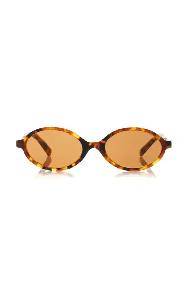 Miu Miu Regard Oval-Frame Acetate Sunglasses | Thumbnail 1 Miu Miu Regard Oval-Frame Acetate Sunglasses | Thumbnail 1