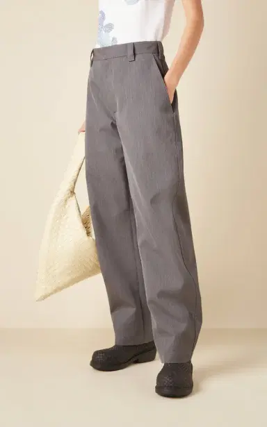 Bottega Veneta Wool-Cotton Tapered Trousers | Thumbnail 3 Bottega Veneta Wool-Cotton Tapered Trousers | Thumbnail 3
