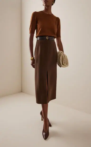 Oscar de la Renta Wool Half-Sleeve Top | Thumbnail 2 Oscar de la Renta Wool Half-Sleeve Top | Thumbnail 2