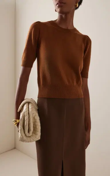 Oscar de la Renta Wool Half-Sleeve Top | Thumbnail 3 Oscar de la Renta Wool Half-Sleeve Top | Thumbnail 3