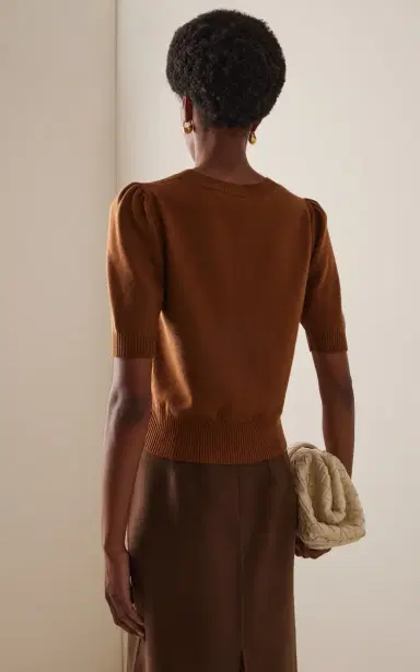 Oscar de la Renta Wool Half-Sleeve Top | Thumbnail 4 Oscar de la Renta Wool Half-Sleeve Top | Thumbnail 4