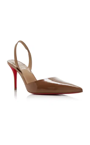 Christian Louboutin Apostropha 80mm Patent Leather Slingback Pumps | Thumbnail 4 Christian Louboutin Apostropha 80mm Patent Leather Slingback Pumps | Thumbnail 4