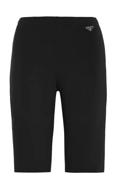 Prada Logo-Detailed Stretch-Jersey Biker Shorts | Thumbnail 1 Prada Logo-Detailed Stretch-Jersey Biker Shorts | Thumbnail 1