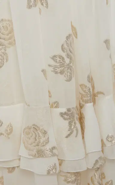 Chloé Metallic Silk Jacquard Maxi Skirt | Thumbnail 5 Chloé Metallic Silk Jacquard Maxi Skirt | Thumbnail 5