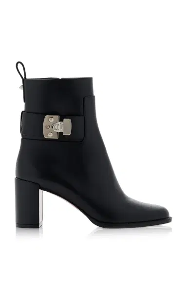 Christian Louboutin Booty Lock 70mm Leather Ankle Boots | Thumbnail 1 Christian Louboutin Booty Lock 70mm Leather Ankle Boots | Thumbnail 1