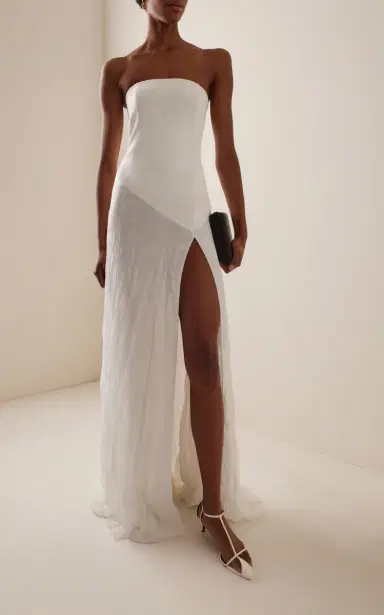 ILA THE BRAND Exclusive Christina Satin-Chiffon Maxi Dress | Thumbnail 2 ILA THE BRAND Exclusive Christina Satin-Chiffon Maxi Dress | Thumbnail 2