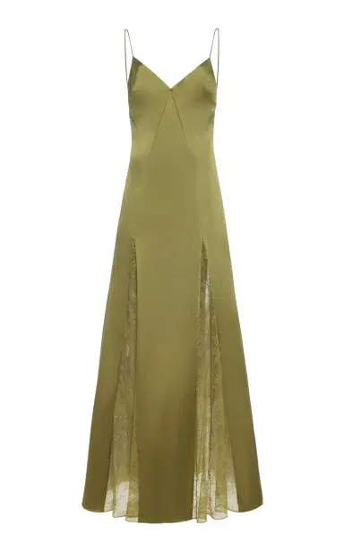 Staud Exclusive Trinity Lace-Inset Silk Maxi Slip Dress | Thumbnail 7 Staud Exclusive Trinity Lace-Inset Silk Maxi Slip Dress | Thumbnail 7