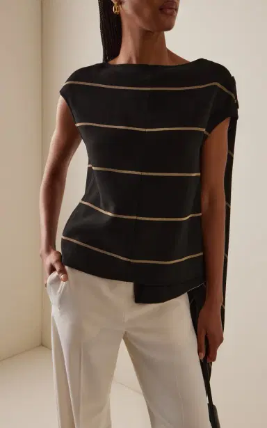 Proenza Schouler Sutton Striped Bi-Stretch Top | Thumbnail 2 Proenza Schouler Sutton Striped Bi-Stretch Top | Thumbnail 2