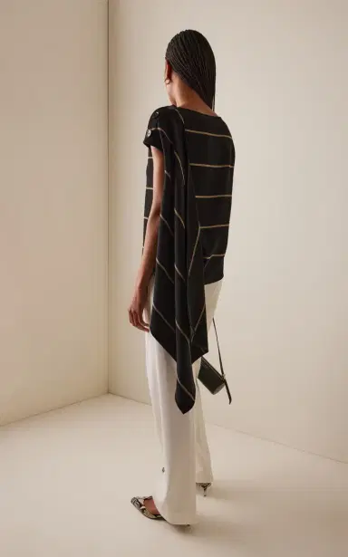 Proenza Schouler Sutton Striped Bi-Stretch Top | Thumbnail 4 Proenza Schouler Sutton Striped Bi-Stretch Top | Thumbnail 4