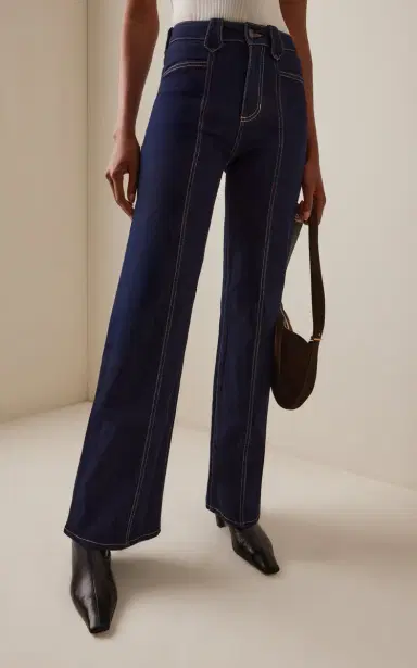 Johanna Ortiz A Navegar Stretch High-Rise Straight-Leg Jeans | Thumbnail 3 Johanna Ortiz A Navegar Stretch High-Rise Straight-Leg Jeans | Thumbnail 3