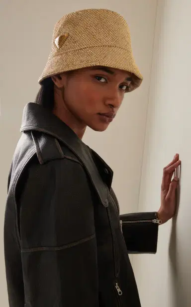 Prada Crystal-Embellished Satin Bucket Hat | Thumbnail 2 Prada Crystal-Embellished Satin Bucket Hat | Thumbnail 2