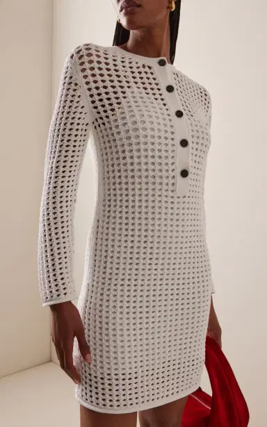 Proenza Schouler Micah Crocheted Mini Dress | Thumbnail 3 Proenza Schouler Micah Crocheted Mini Dress | Thumbnail 3