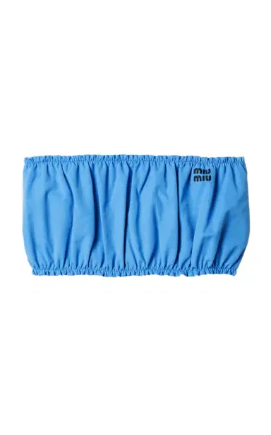 Miu Miu Cotton Bandeau Top | Thumbnail 1 Miu Miu Cotton Bandeau Top | Thumbnail 1