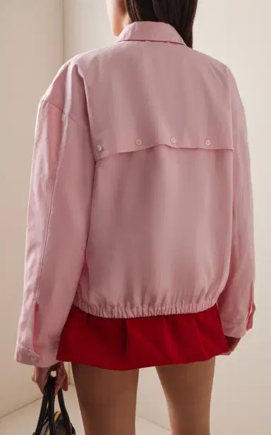 Miu Miu Cotton-Poplin Blouson Jacket | Thumbnail 5 Miu Miu Cotton-Poplin Blouson Jacket | Thumbnail 5