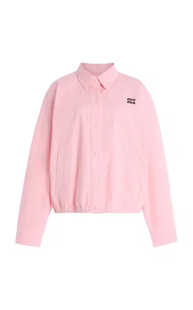 Miu Miu Cotton-Poplin Blouson Jacket | Thumbnail 7 Miu Miu Cotton-Poplin Blouson Jacket | Thumbnail 7