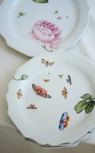 Giambattista Valli Home Painted Porcelain Dinner Plate - Multi | Thumbnail 3 Giambattista Valli Home Painted Porcelain Dinner Plate - Multi | Thumbnail 3