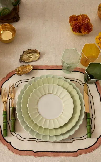 Giambattista Valli Home Porcelain Dinner Plate - Green | Thumbnail 2 Giambattista Valli Home Porcelain Dinner Plate - Green | Thumbnail 2
