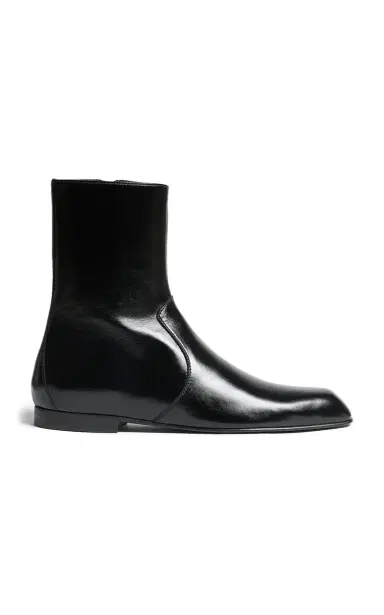Khaite Colt Leather Ankle Boots | Thumbnail 1 Khaite Colt Leather Ankle Boots | Thumbnail 1
