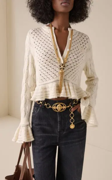 Chloé Amulet Gold-Tone Chain Belt | Thumbnail 3 Chloé Amulet Gold-Tone Chain Belt | Thumbnail 3