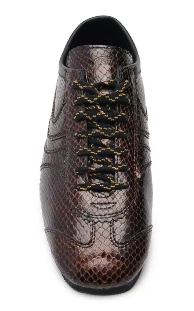 Dries Van Noten Snake-Effect Leather Sneakers | Thumbnail 3 Dries Van Noten Snake-Effect Leather Sneakers | Thumbnail 3