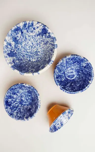 il Buco Vita Montegranaro Splatterware Basin - Blue | Thumbnail 4 il Buco Vita Montegranaro Splatterware Basin - Blue | Thumbnail 4