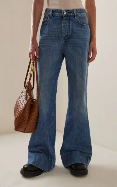 Bottega Veneta Rigid High-Rise Palazzo Jeans | Thumbnail 3 Bottega Veneta Rigid High-Rise Palazzo Jeans | Thumbnail 3