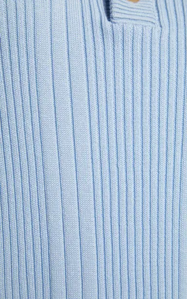 Bottega Veneta Ribbed Cotton Polo Shirt | Thumbnail 5 Bottega Veneta Ribbed Cotton Polo Shirt | Thumbnail 5