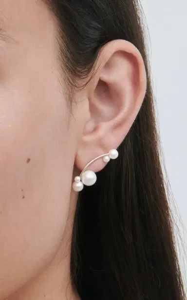 Sophie Bille Brahe 14K Yellow Gold Stellari Single Earring | Thumbnail 3 Sophie Bille Brahe 14K Yellow Gold Stellari Single Earring | Thumbnail 3