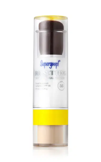 SUPERGOOP! (Re)Setting 100% Mineral Powder SPF 35 Translucent | Thumbnail 1 SUPERGOOP! (Re)Setting 100% Mineral Powder SPF 35 Translucent | Thumbnail 1