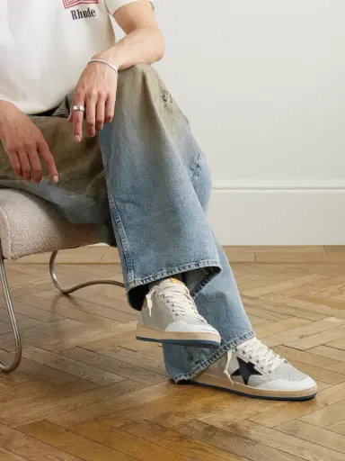 Golden Goose Ball Star Distressed Leather Sneakers - Men | Thumbnail 2 Golden Goose Ball Star Distressed Leather Sneakers - Men | Thumbnail 2