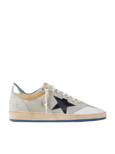 Golden Goose Ball Star Distressed Leather Sneakers - Men | Thumbnail 1 Golden Goose Ball Star Distressed Leather Sneakers - Men | Thumbnail 1