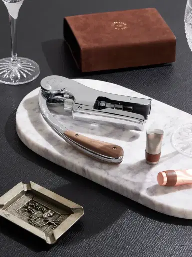 L'Atelier Du Vin Oeno Motion® Nomad Silver-Tone and Walnut Corkscrew - Men | Thumbnail 2 L'Atelier Du Vin Oeno Motion® Nomad Silver-Tone and Walnut Corkscrew - Men | Thumbnail 2