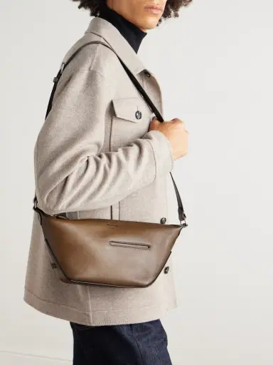 Berluti Toujours Soft Leather Messenger Bag - Men | Thumbnail 2 Berluti Toujours Soft Leather Messenger Bag - Men | Thumbnail 2