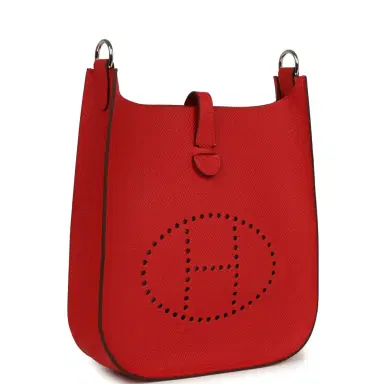 HERMÈS Hermes Evelyne Sellier TPM Rouge Radieux Epsom Palladium Hardware | Thumbnail 2 HERMÈS Hermes Evelyne Sellier TPM Rouge Radieux Epsom Palladium Hardware | Thumbnail 2