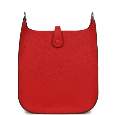 HERMÈS Hermes Evelyne Sellier TPM Rouge Radieux Epsom Palladium Hardware | Thumbnail 4 HERMÈS Hermes Evelyne Sellier TPM Rouge Radieux Epsom Palladium Hardware | Thumbnail 4