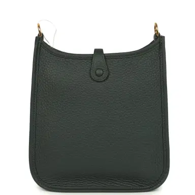 HERMÈS Hermes Evelyne TPM Vert Mangrove Clemence Gold Hardware | Thumbnail 4 HERMÈS Hermes Evelyne TPM Vert Mangrove Clemence Gold Hardware | Thumbnail 4
