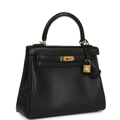 HERMÈS Hermes Kelly Retourne 25 Black Cheri Gold Hardware | Thumbnail 2 HERMÈS Hermes Kelly Retourne 25 Black Cheri Gold Hardware | Thumbnail 2