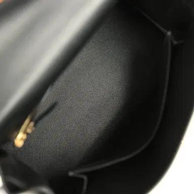 HERMÈS Hermes Kelly Retourne 25 Black Cheri Gold Hardware | Thumbnail 8 HERMÈS Hermes Kelly Retourne 25 Black Cheri Gold Hardware | Thumbnail 8