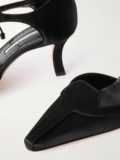 Manolo Blahnik Orata 70 Satin Pumps | Thumbnail 4 Manolo Blahnik Orata 70 Satin Pumps | Thumbnail 4