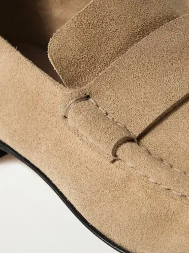 The Row Soft Suede Loafers | Thumbnail 4 The Row Soft Suede Loafers | Thumbnail 4
