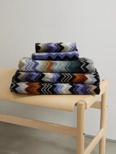 Missoni Home Giacomo Set Of Five Striped Jacquard-knit Cotton-terry Towels | Thumbnail 1 Missoni Home Giacomo Set Of Five Striped Jacquard-knit Cotton-terry Towels | Thumbnail 1