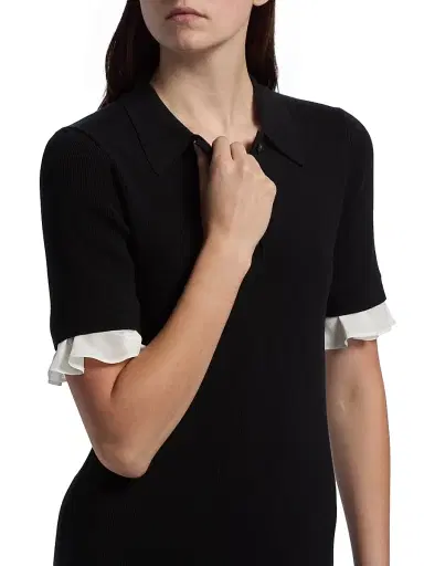 Cinq à Sept Women's Keaton Knit Polo Minidress | Thumbnail 6 Cinq à Sept Women's Keaton Knit Polo Minidress | Thumbnail 6