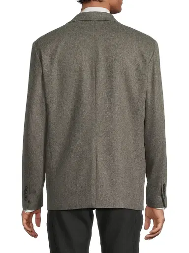 Vince Men's Wool Flannel Single-Breasted Blazer - Medium Heather Grey | Thumbnail 5 Vince Men's Wool Flannel Single-Breasted Blazer - Medium Heather Grey | Thumbnail 5