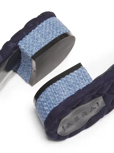 AERA Women's Giorgia 25MM Vegan Raffia Sandals - Classic Blue Denim | Thumbnail 5 AERA Women's Giorgia 25MM Vegan Raffia Sandals - Classic Blue Denim | Thumbnail 5