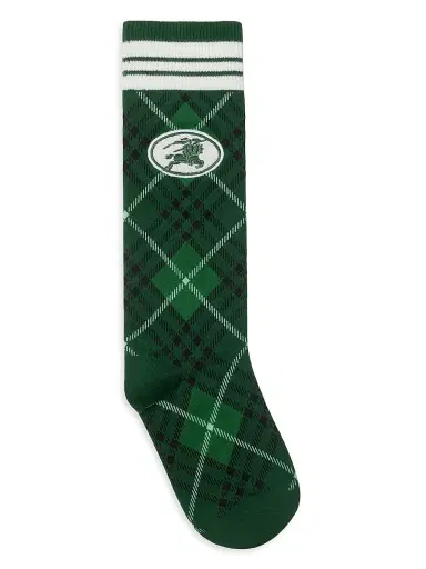 Burberry Men's EKD Argyle Mid-Calf Socks - Hyacinth | Thumbnail 4 Burberry Men's EKD Argyle Mid-Calf Socks - Hyacinth | Thumbnail 4