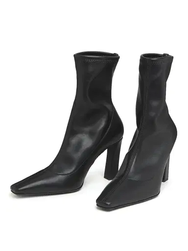 Giuseppe Zanotti Women's 90MM Leather Square-Toe Ankle Booties - Nero - Size 12 | Thumbnail 2 Giuseppe Zanotti Women's 90MM Leather Square-Toe Ankle Booties - Nero - Size 12 | Thumbnail 2