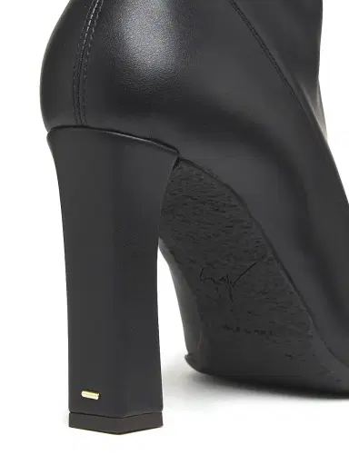 Giuseppe Zanotti Women's 90MM Leather Square-Toe Ankle Booties - Nero - Size 12 | Thumbnail 6 Giuseppe Zanotti Women's 90MM Leather Square-Toe Ankle Booties - Nero - Size 12 | Thumbnail 6